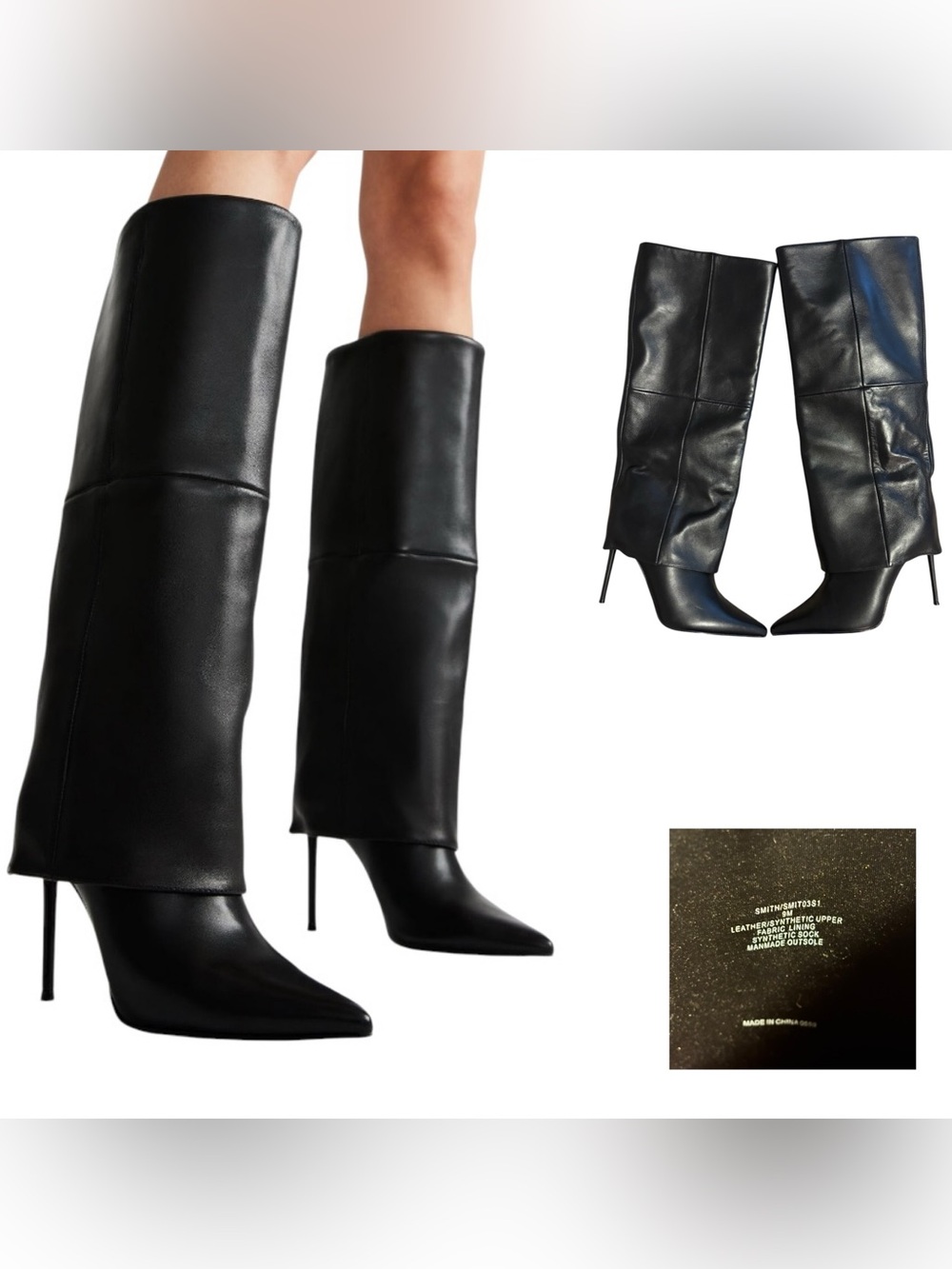 Steve Madden Smith Stiletto Cuffed Tall Dress Boots